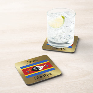 Dessous-de-verre Indicateur Eswatini+Dessous de verre texte
