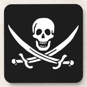 Dessous-de-verre Indicateur Jolly roger Pirate
