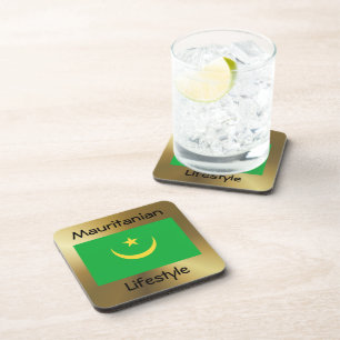 Dessous-de-verre Indicateur Mauritanie+Dessous de verre texte