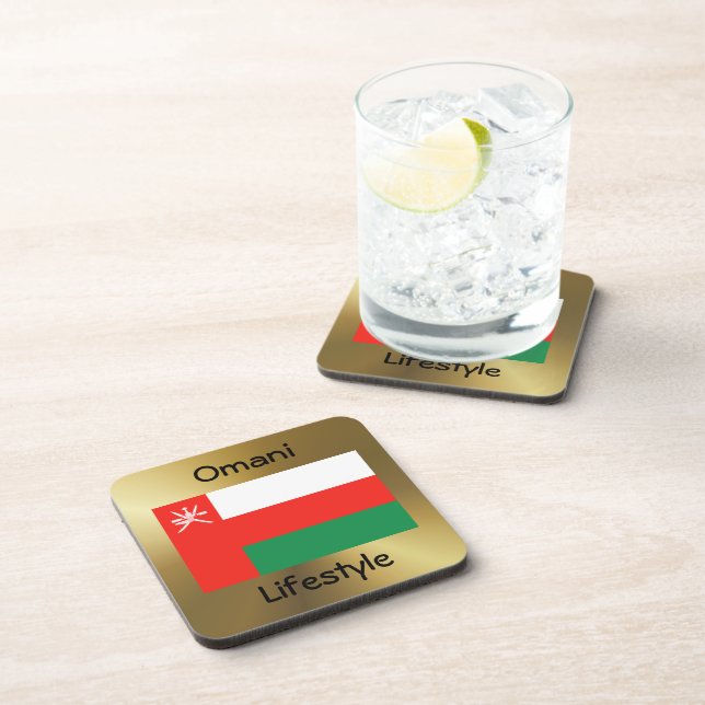 Dessous-de-verre Indicateur Oman+Dessous de verre texte (Côté Droit)