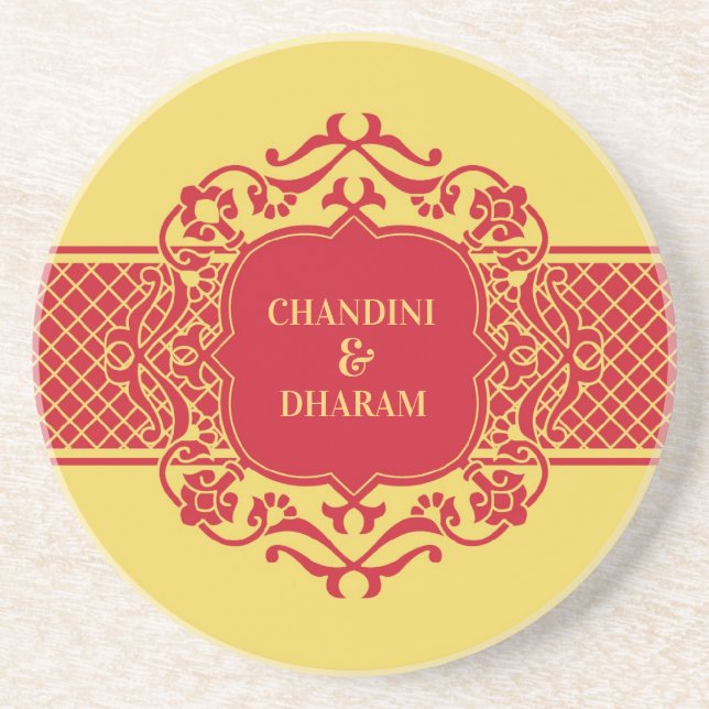 Dessous de verre indiens wedding showers (Devant)