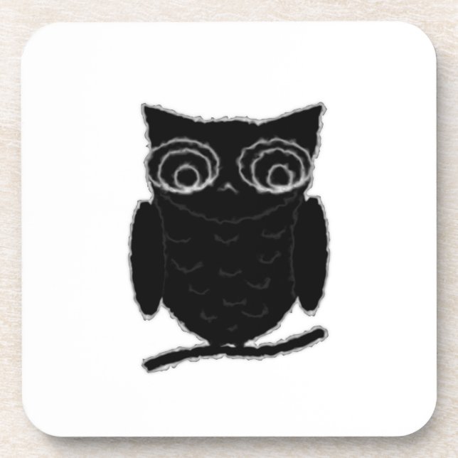 Dessous-de-verre Inkblot Owl (Devant)