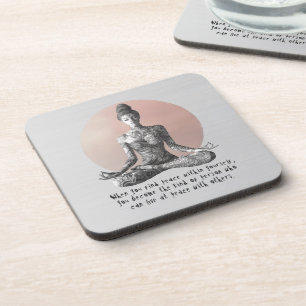 Dessous-de-verre Instructeur de méditation Yoga Reiki Master Lotus 