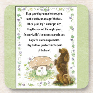 Dessous-de-verre Irish Blessing for the Dogs St Pats