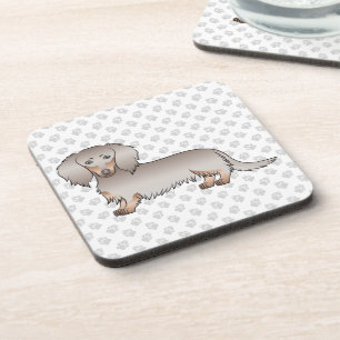 Dessous-de-verre Isabella Et Tan Long Cheveux Chien Dachshund & Pat