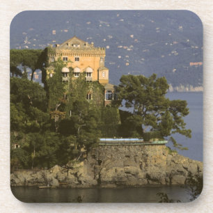 Dessous-de-verre Italie, Portofino. Vie panoramique sur la