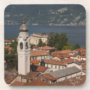 Dessous-de-verre Italie, province de Côme, Menaggio. Vue de la vill