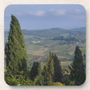 Dessous-de-verre Italie, Toscane, Montepulciano. Vue de la