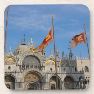 Dessous-de-verre Italie, Venise, Basilique Saint-Marc sur la place 