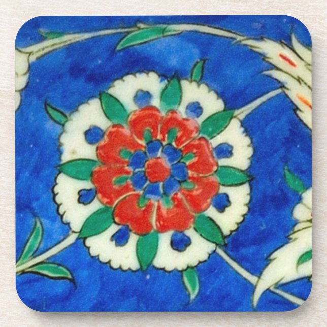 dessous de verre iznic de céramique (Devant)
