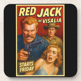 dessous de verre "JACK ROUGE DE VISALIA". #1 DE 6.