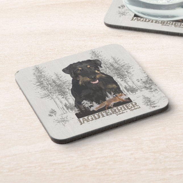 Dessous-de-verre Jagdterrier Dakota c. Renbrad Faux Canvas Print Ac (Côté gauche)