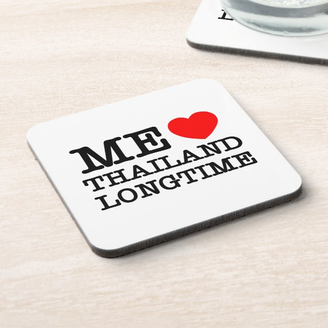 DESSOUS-DE-VERRE J'AIME LA THAÏLANDE LONGTEMPS (Côté gauche)