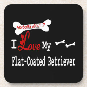 Dessous-de-verre J'Aime Mon Retriever À Plain