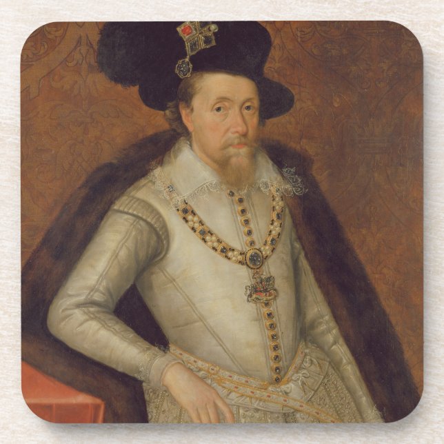 Dessous-de-verre James I de l'Angleterre, et VI de l'Ecosse (Devant)