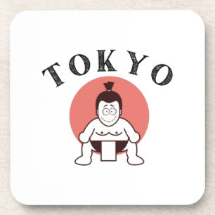 Dessous-de-verre Japon Sumo Tokyo - Fils du Soleil Blanc