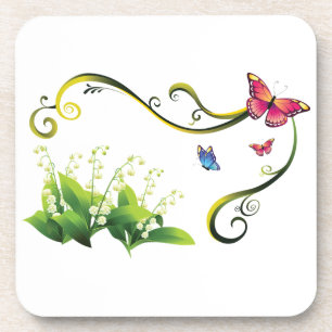 Dessous-de-verre Jardin des papillons