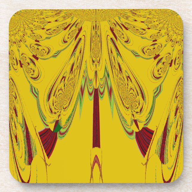 Dessous-de-verre jaune (Devant)