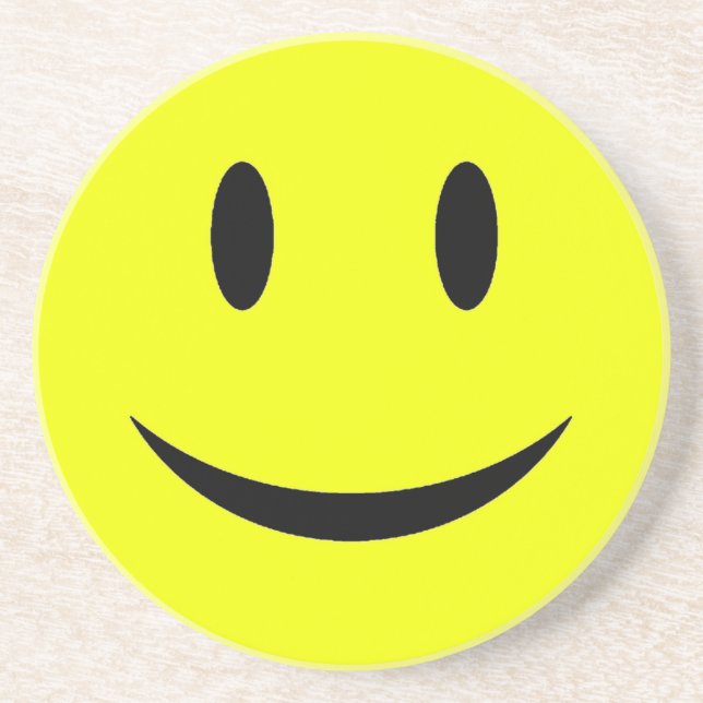 Dessous de verre jaunes de visage (Devant)