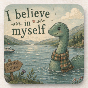 Dessous-de-verre Je crois en moi-même Loch Ness Monster fantaisiste