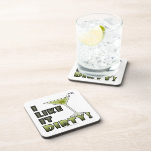 Dessous-de-verre JE L'AIME SALE ! Humour sale de cocktail de