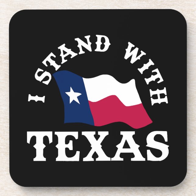 Dessous-de-verre Je suis avec le Texas (Devant)