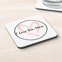 Dessous-de-verre Je t'aime maman simple