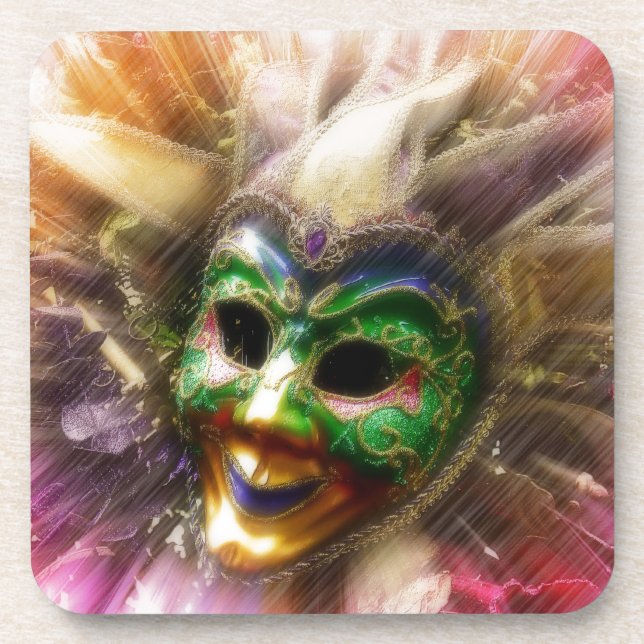 Dessous-de-verre Jester coloré (Devant)