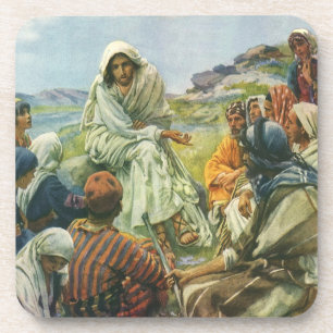 Dessous-de-verre Jésus-Christ Sermon sur la montagne, Religion Vint