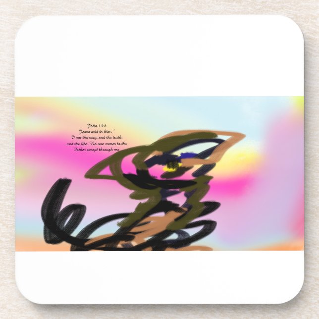 Dessous-de-verre jesus love (Devant)