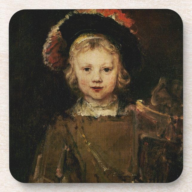 Dessous-de-verre Jeune garçon dans costumé, c.1660 (huile sur la (Devant)