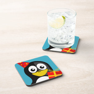DESSOUS-DE-VERRE "JEUX ANNIVERSAIRE" PENGUIN