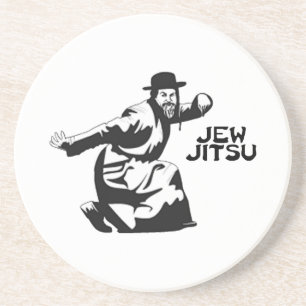 Dessous de verre Jew Jitsu   Cadeaux Juifs Bar Mit