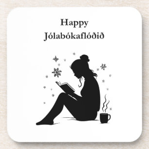 Dessous-de-verre Jolabokaflod - Inondation de livres en Islande