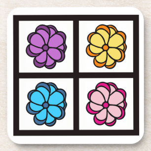 Dessous-de-verre Joli dessin de fleurs