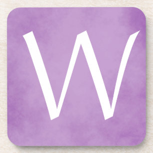 Dessous-de-verre Joli monogramme violet