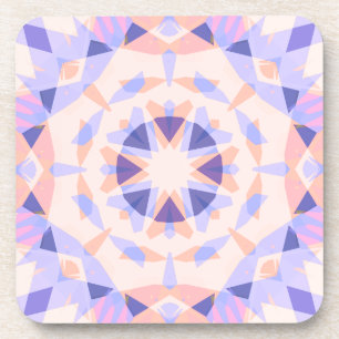 Dessous-de-verre Joli Pastel Violet Peach Star Girls Décoratif