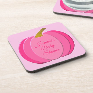 Dessous-de-verre Joli rose bébé fille Citrouille Baby shower person