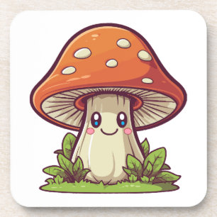 Dessous-de-verre Joli style kawaii, Cueillette de champignons