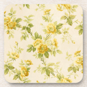 Dessous-de-verre Jolie ferme jaune d'or Floral