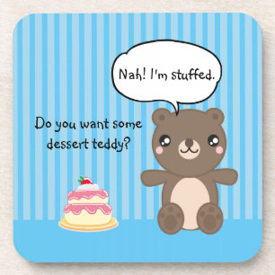 Dessous-de-verre Jolie Teddy Bear Kids Funny Plaisanterie