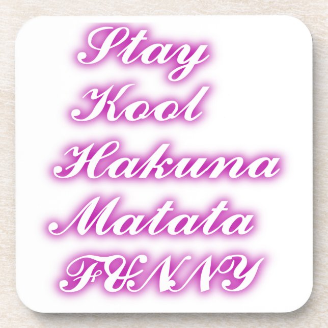 Dessous-de-verre Jouer Cool Hakuna Matata .png (Devant)