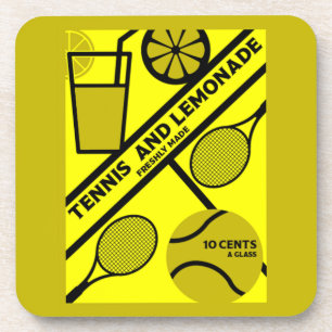 Dessous-de-verre Joueur de tennis de pelouse Art graphique