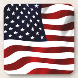 Dessous-de-verre Jour de l'indépendance patriotique du drapeau amér