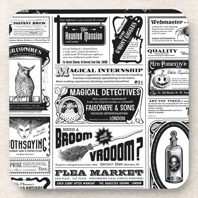 Dessous-de-verre journal déplaisant (Devant)