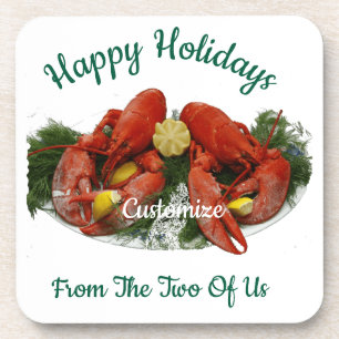Dessous-de-verre Joyeuses fêtes Dîner de homard Thunder_Cove