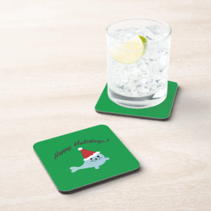 Dessous-de-verre Joyeuses vacances Père Noël Seal