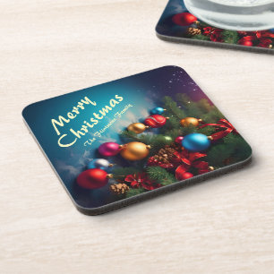 Dessous-de-verre Joyeux Noël personnalisé Personnaliser le texte