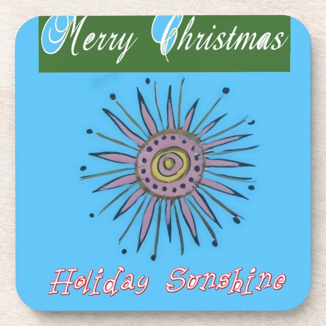 Dessous-de-verre Joyeux Noël Sunshine Holiday.png (Devant)