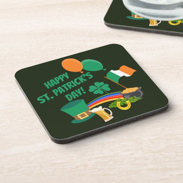 Dessous-de-verre Joyeux symboles et traditions de la Saint Patrick (Côté gauche)